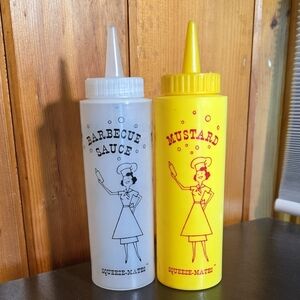 Vintage Gemco Squeeze-Mates Condiment Dispensers